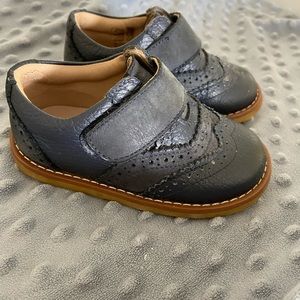 Blue Leather Shoes